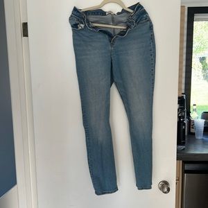 90’s slim straight ultra high rise  curve love